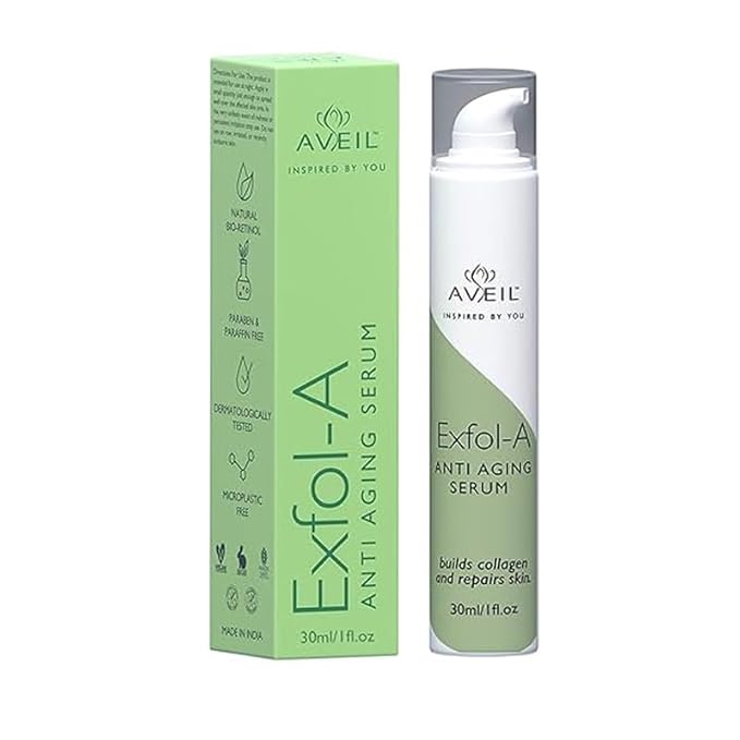 AVEIL Exfol-A Anti-Aging Face Serum | Collagen Boosting, Reduces ...