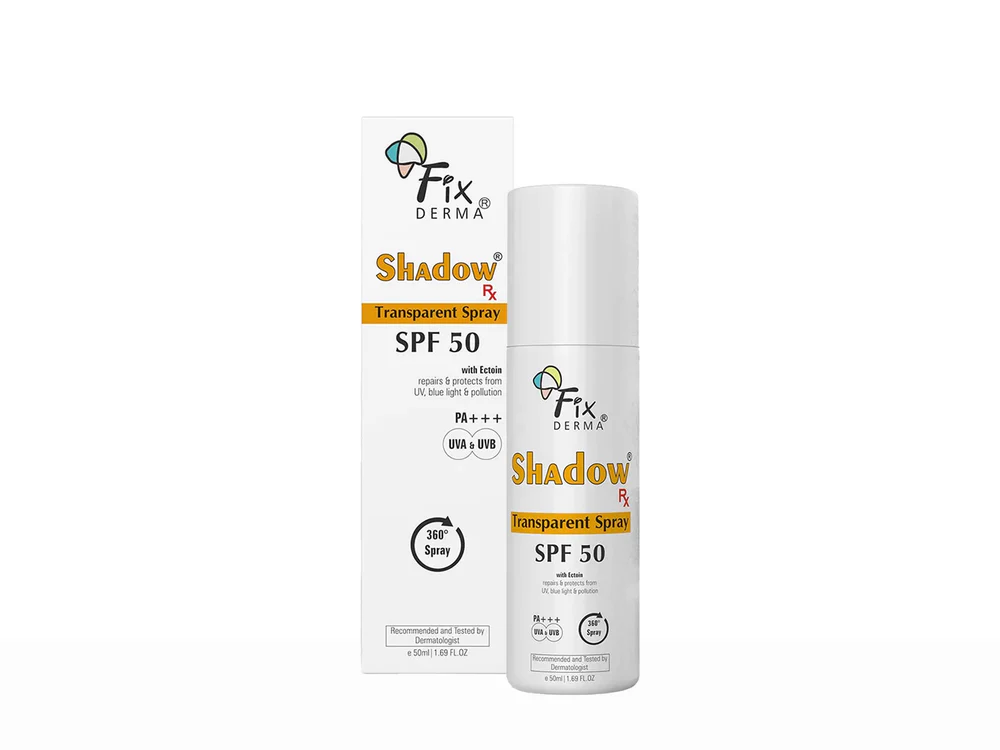 Fixderma Shadow Rx Transparent Spray Sunscreen SPF 50 PA+++ - 50ml