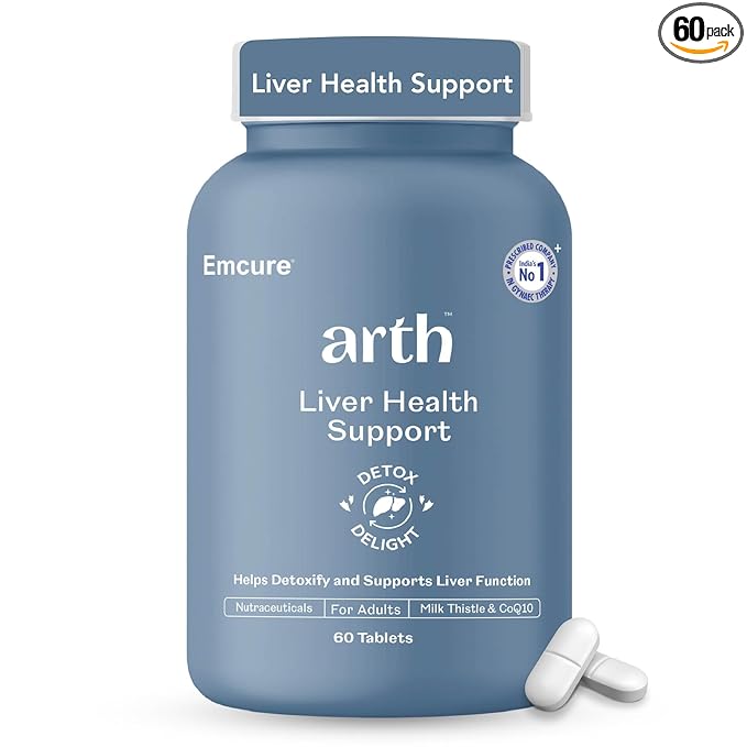 Arth Liver Health Supplement | With Milk Thistle (Silymarin 600mg ...