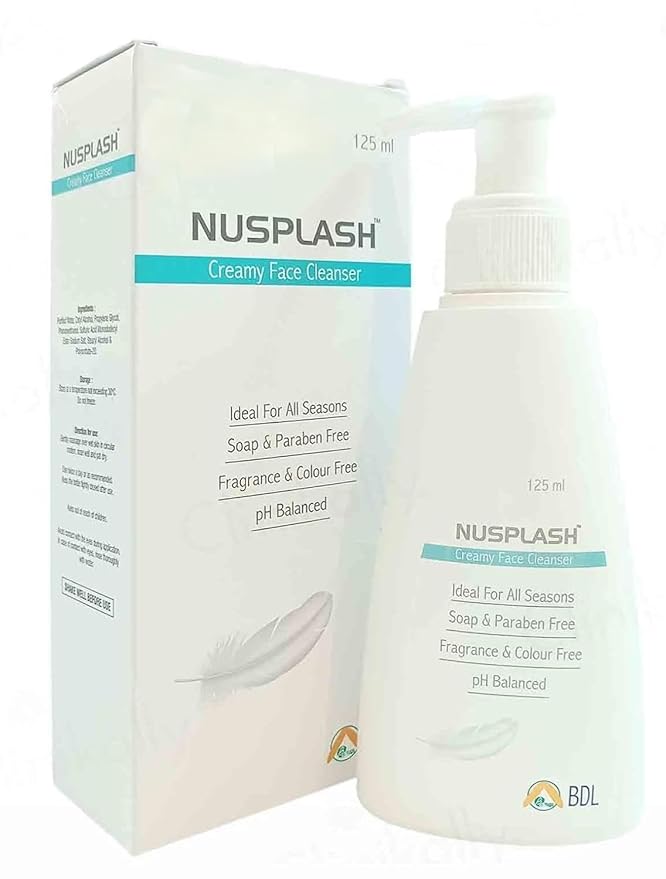 Nusplash Creamy Face Cleanser for Gentle Hydration-125ml